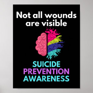 Der Selbstmord gibt dem anderen den Schmerz. Selbs Poster