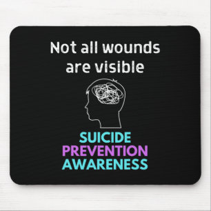 Der Selbstmord gibt dem anderen den Schmerz. Suici Mousepad