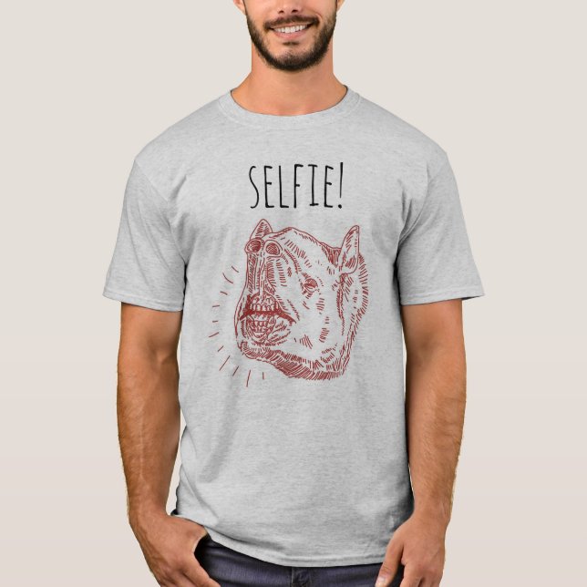 Der Selfie der Männer T - Shirt: Lächelnder Tapir T-Shirt (Vorderseite)