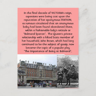 Der seltsame Fall des Balmoral Sporran-Skandals Postkarte