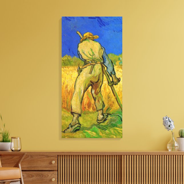 Der Sensenmann (nach Millet) von Vincent van Gogh Leinwanddruck (Insitu (Wohnzimmer))