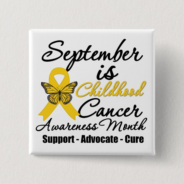 Der September ist der Monat v2, in dem die Kinder  Button (Vorderseite)