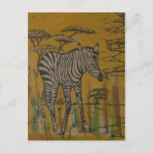 Der Serengeti-Geist: Zebras beim Grasen in der Mar Postkarte