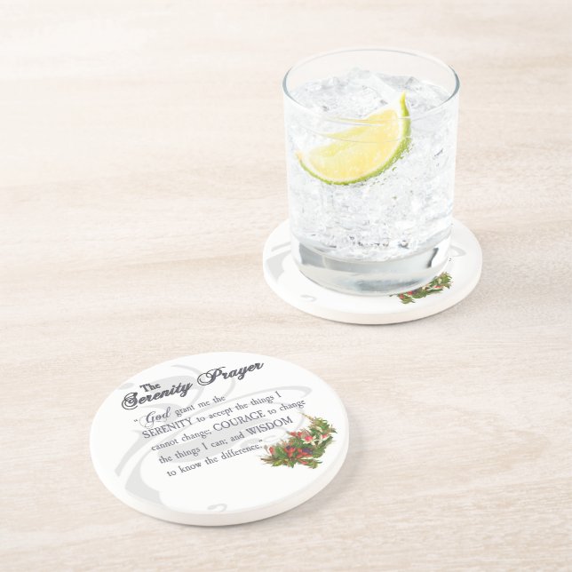 Der serenity-Gebets-Gewohnheits-Untersetzer Untersetzer (Seite)