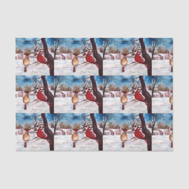 Der Serenity-Kardinal des Winters Seidenpapier (Vorderseite)