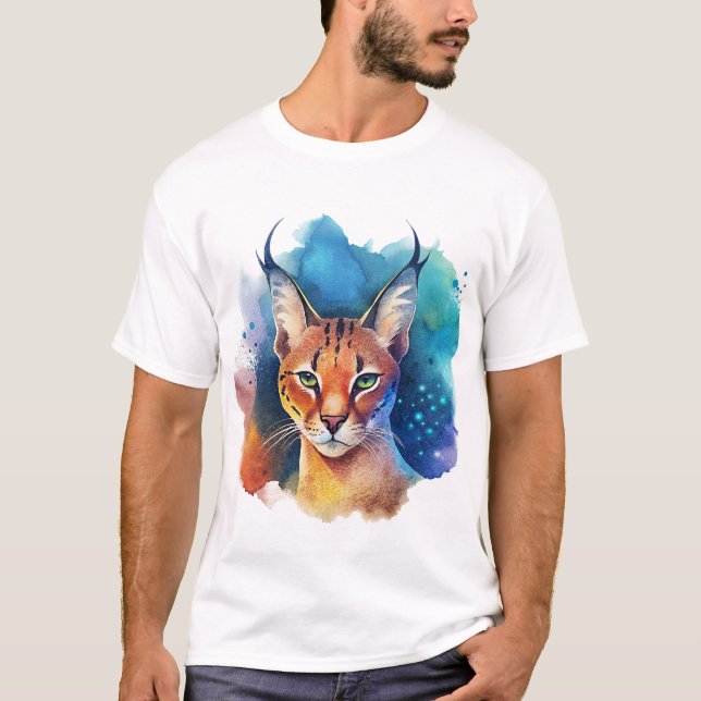 Der servale katzenfarbene Schlag T-Shirt (Vorderseite)