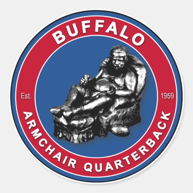 Der Sessel QB Buffalo Football Stickers (Vorderseite)