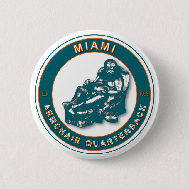 Der Sessel QB Miami Football Button (Vorderseite)