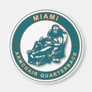 Der Sessel QB Miami Football Magnet