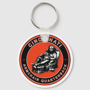 Der Sessel Quarterback - Cincinnati Football Schlüsselanhänger