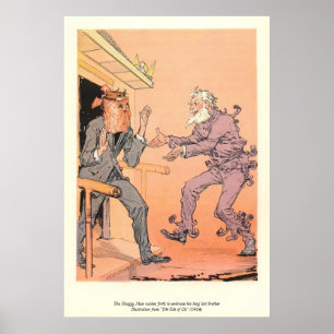 Der Shaggy Man eilt, seinen verlorenen Bruder zu g Poster