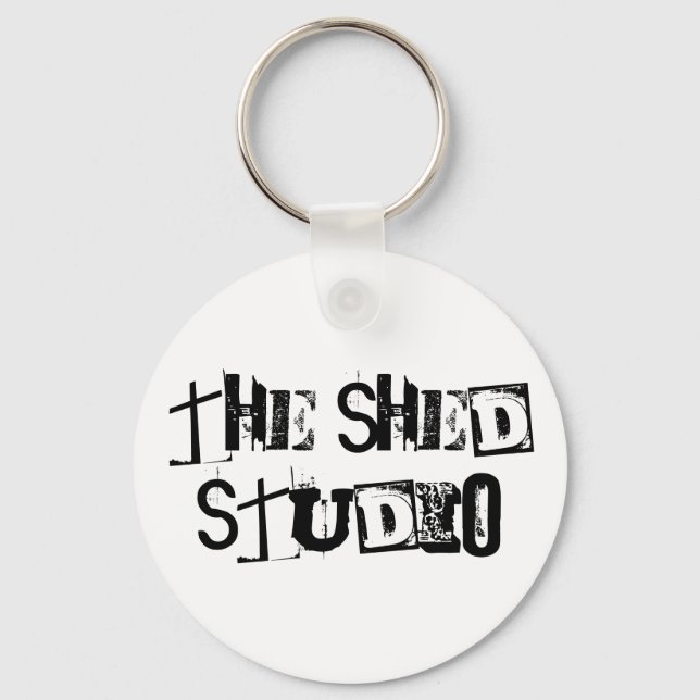 Der Shed Studio-Schlüsselanhänger Schlüsselanhänger (Vorderseite)