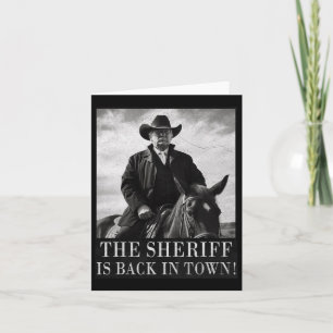 Der Sheriff ist in der Stadt Trump 2024 Karte
