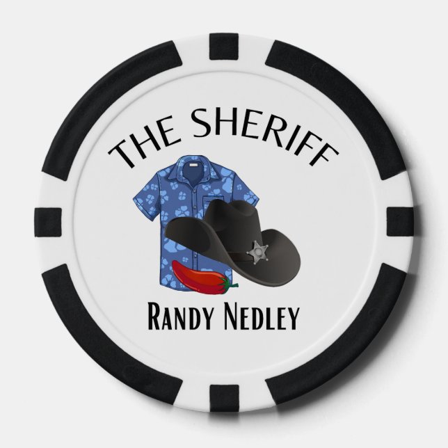 Der Sheriff Pokerchips (Vorderseite)