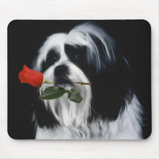 Der Shih Tzu Dog Mousepad (Vorne)