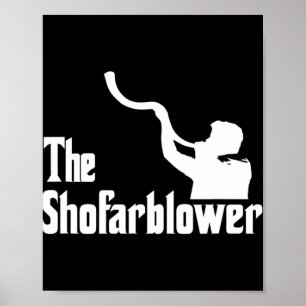 Der Shofar-Bläser Rosch ha-Schana Rabbiner Tempel Poster
