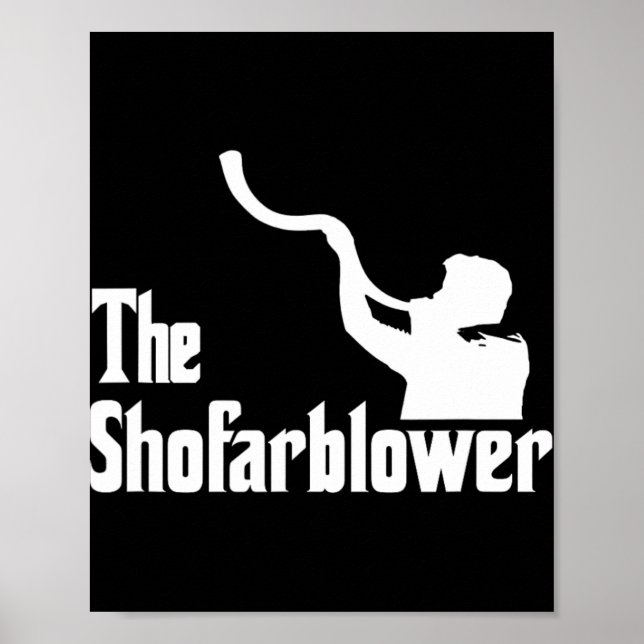 Der Shofar-Bläser Rosch ha-Schana Rabbiner Tempel  Poster (Vorne)