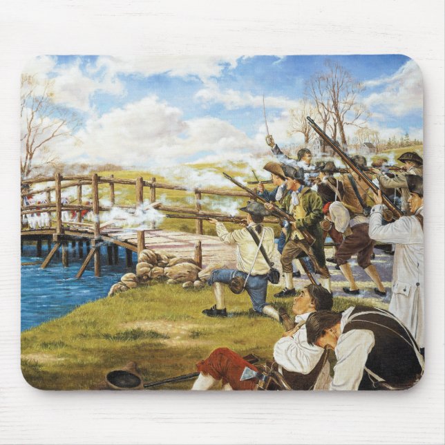 Der Shot hörte 'Round the World Domenick D'Andrea Mousepad (Vorne)