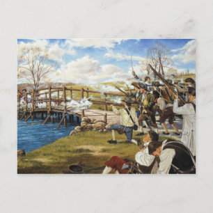 Der Shot hörte 'Round the World Domenick D'Andrea Postkarte