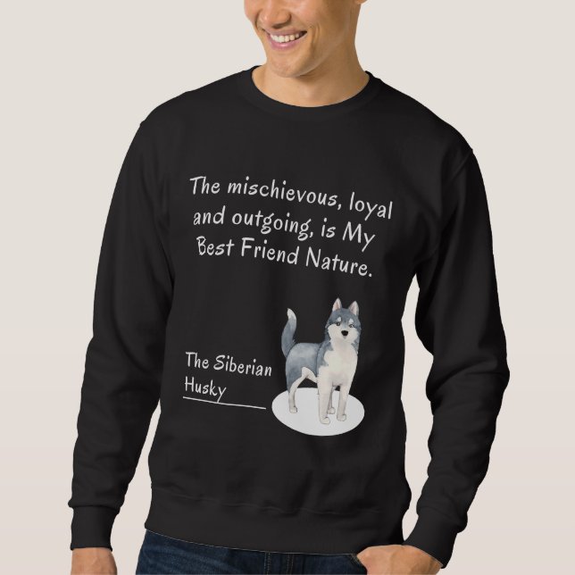 Der sibirische Husky-Hund Sweatshirt (Vorderseite)