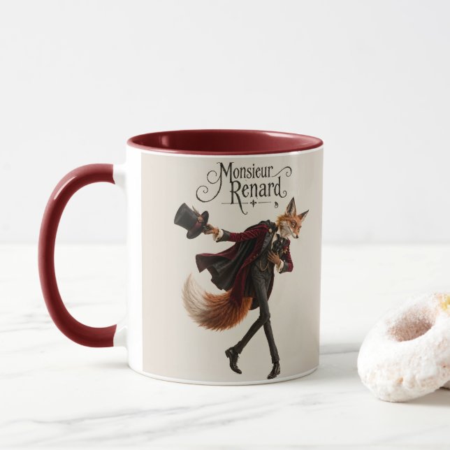 Der sich verbeugende Fuchs Tasse (Mit Donut)