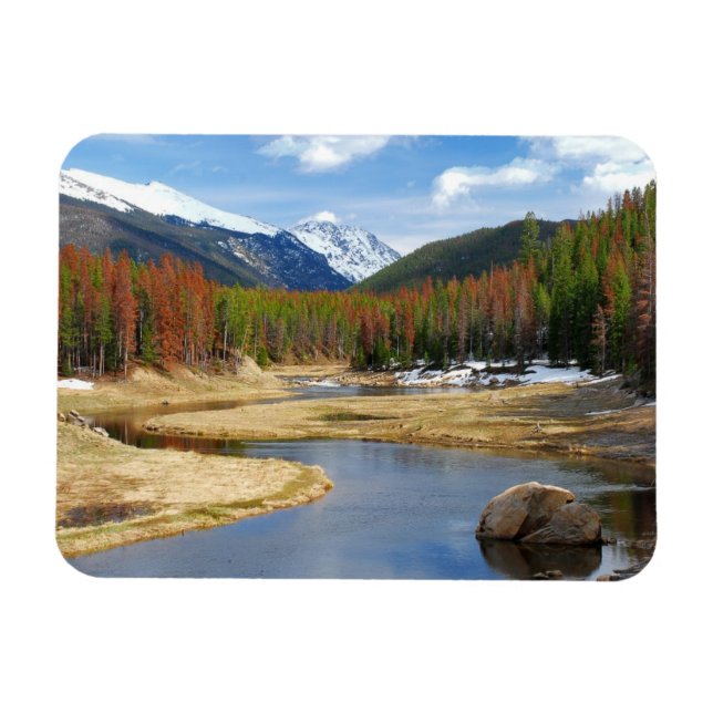 Der sich windende Colorado River mit Bergen und Pi Magnet (Horizontal)