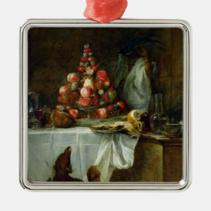 Der Sideboard, 1728 Silbernes Ornament