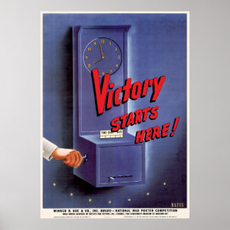 Der Sieg beginnt hier Poster