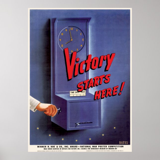 Der Sieg beginnt hier Poster (Vorne)