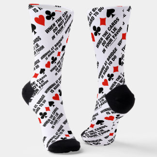 Der Sieg bei der Brücke ist schwierig, wenn Karten Socken