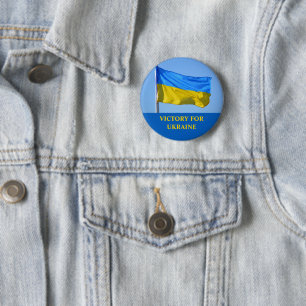 Der Sieg der ukrainischen Flagge Bleibe stark Button