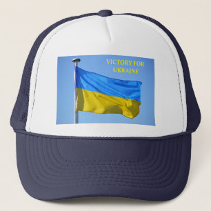 Der Sieg der ukrainischen Flagge Bleibe stark Truckerkappe