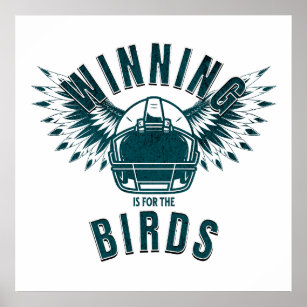 Der Sieg der Vogel-Adler ist für den Vogelfußball Poster