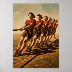 DER SIEG MIT LETZTER KRAFT (Der Tauziehensieg) Poster