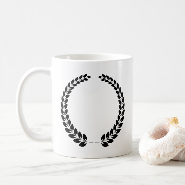 Der Sieg und die Errungenschaft des klassischen La Kaffeetasse (Mit Donut)