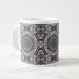 Der silberne Fraktalgarten Jumbo-Tasse