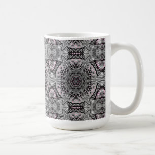Der silberne Fraktalgarten Kaffeetasse