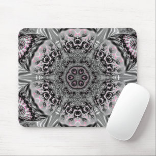 Der silberne Fraktalgarten Mousepad