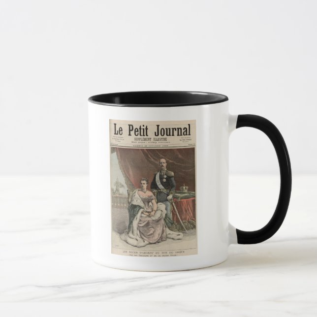 Der silberne Hochzeitstag des Königs Tasse (Rechts)
