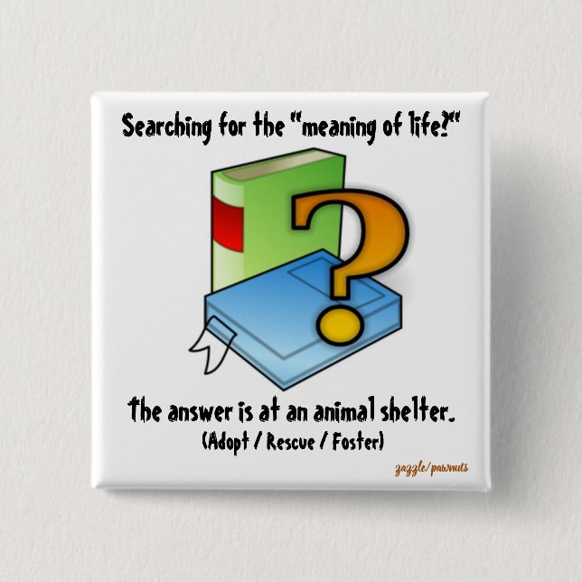 Der Sinn des Lebens Button (Vorderseite)