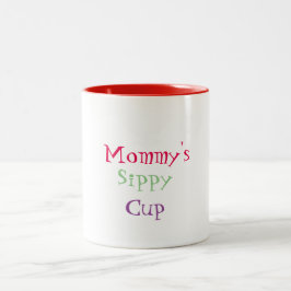 Der Sippy der Mama Schalen-Tasse Zweifarbige Tasse