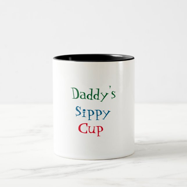 Der Sippy des Vatis Schale Zweifarbige Tasse (Mittel)