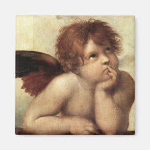 Der Sistine Madonna (2. Detail) Magnet