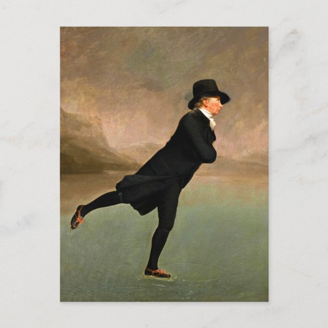 Der Skaten-Minister von Henry Raeburn (c 1790) Postkarte (Vorderseite)