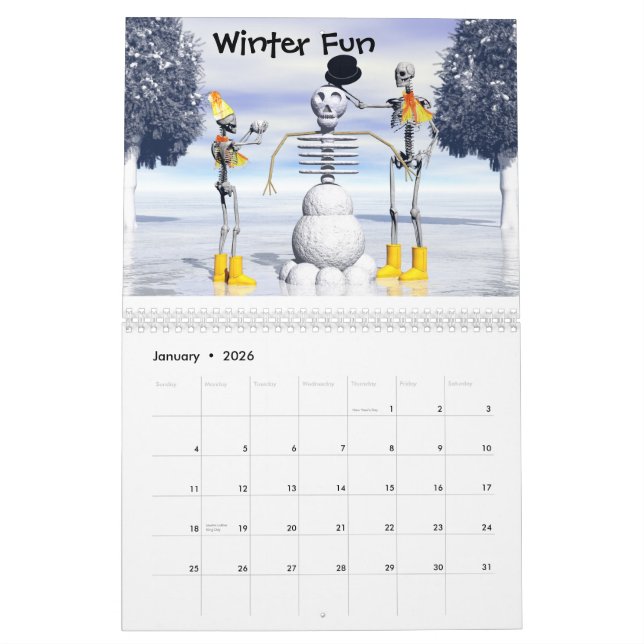 Der Skeletonians Nr. 2kalender Kalender (Jan 2026)