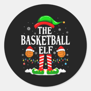 Der Skelett-Elf-Ball-Weihnachten-Skelett-Weihnacht Runder Aufkleber