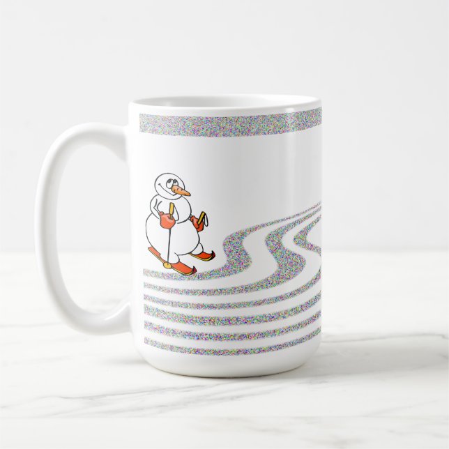 Der Skifahrer - Kaffeetasse (Links)