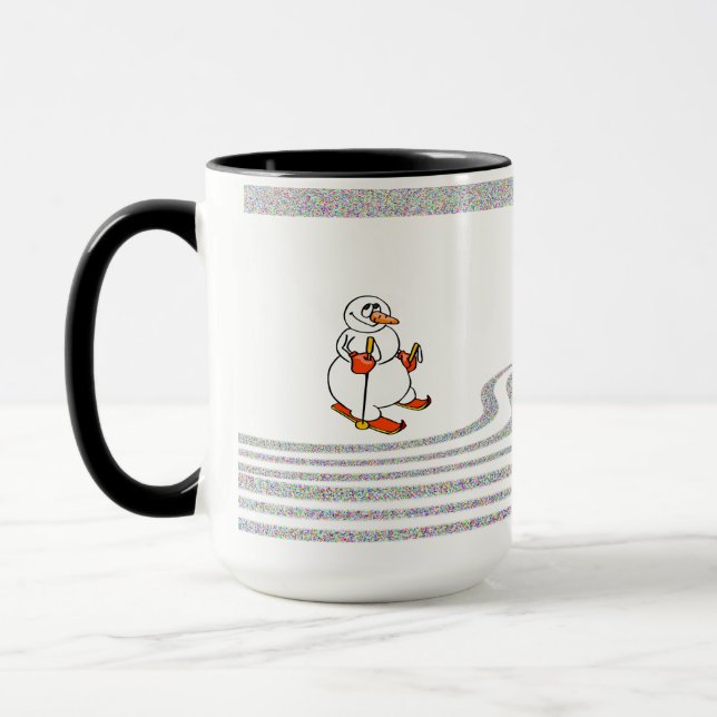 Der Skifahrer - Tasse (Links)
