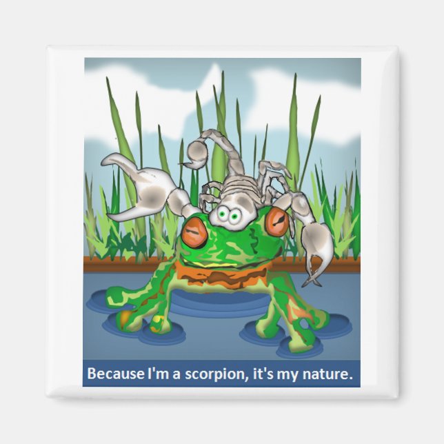 Der Skorpion und der Frosch Magnet (Vorne)