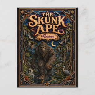 Der Skunk-Affe Florida Popcut Legenden Postkarte